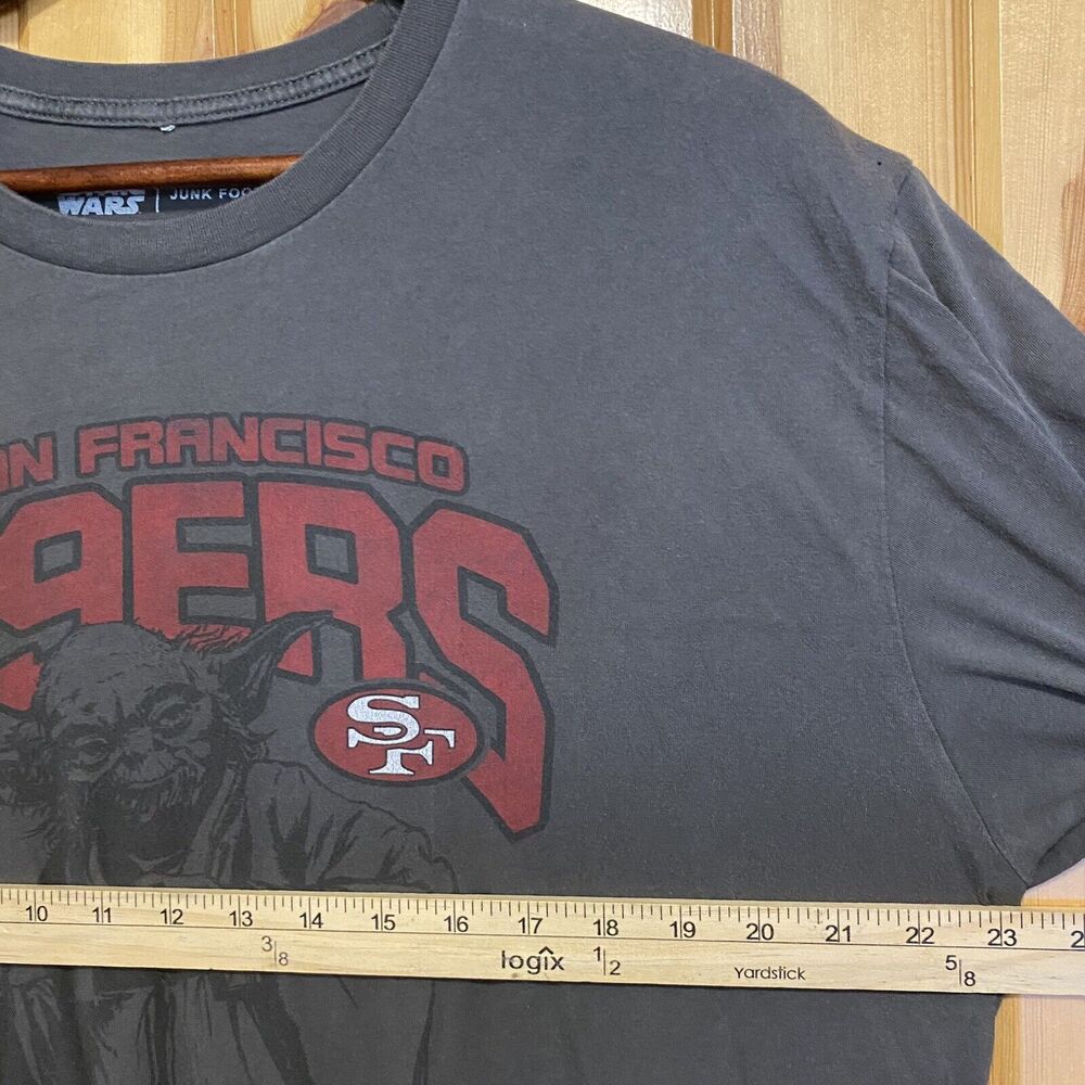 NFL x Star Wars San Francisco 49ers Shirt Men's Size Large Yoda Win We Will - Picture 5 of 7
